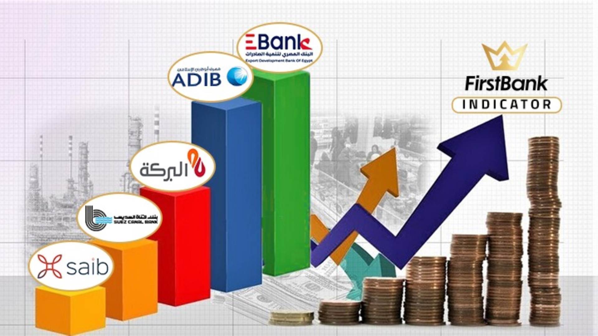 Firstbank E Bank وadib والبركة وقناة السويس أسرع البنوك المدرجة نموًا في حقوق الملكية