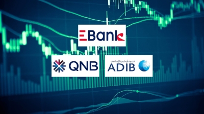 «EBank» و«ADIB» و«QNB» أكثر البنوك المدرجة تركيزًا على الاستثمار في قروض العملاء بنهاية مارس 2024