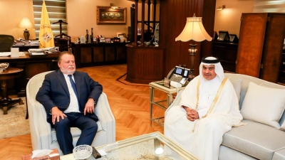محافظ البنك المركزي يلتقي وزير المالية القطري لبحث التعاون المشترك بين البلدين 