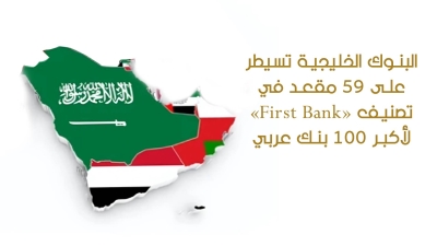 البنوك الخليجية تستحوذ علي 59 مقعد في تصنيف «First Bank» لأكبر 100 بنك عربي