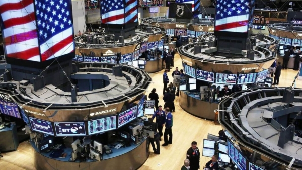 تراجع البورصات الأمريكية والأوروبية فى نهاية التعاملات