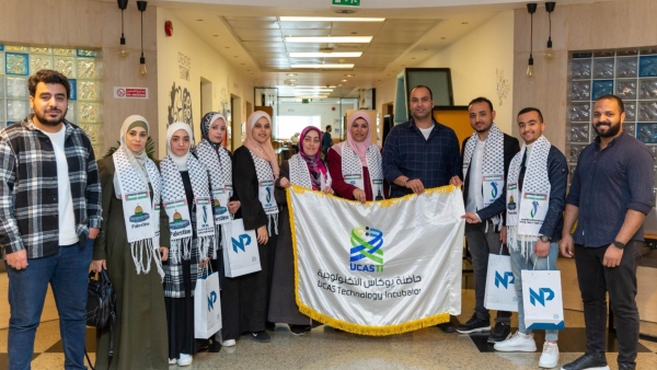 وفد فلسطيني يزور مبادرة رواد النيل للإستفادة من تجربتها في دعم رواد الأعمال
