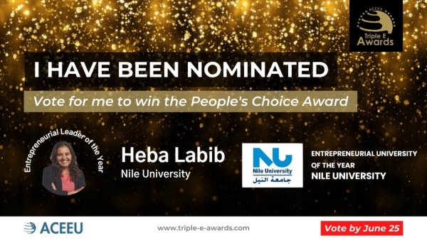 ترشيح «جامعة النيل» و«المدير التنفيذي لمبادرة رواد النيل» لجائزة «Triple E Awards» العالمية لريادة الأعمال لعام 2023