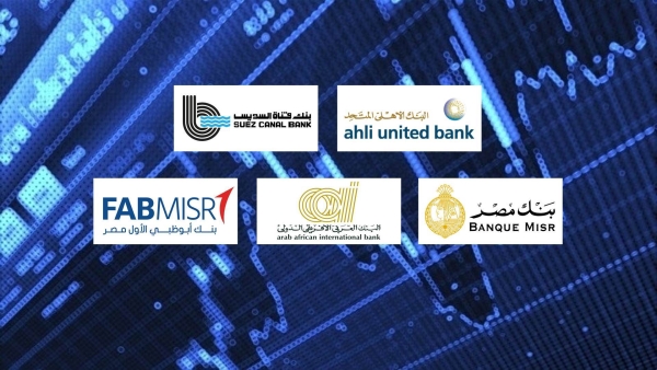 «الأهلي المتحد» و«قناة السويس» و«مصر» و«العربي الإفريقي» أكثر البنوك تركيزًا على الاستثمار في قروض المؤسسات