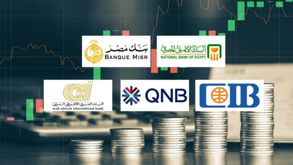 «الأهلي المصري» و«مصر» و«CIB» أكبر البنوك المُقرضة للمؤسسات في مصر 